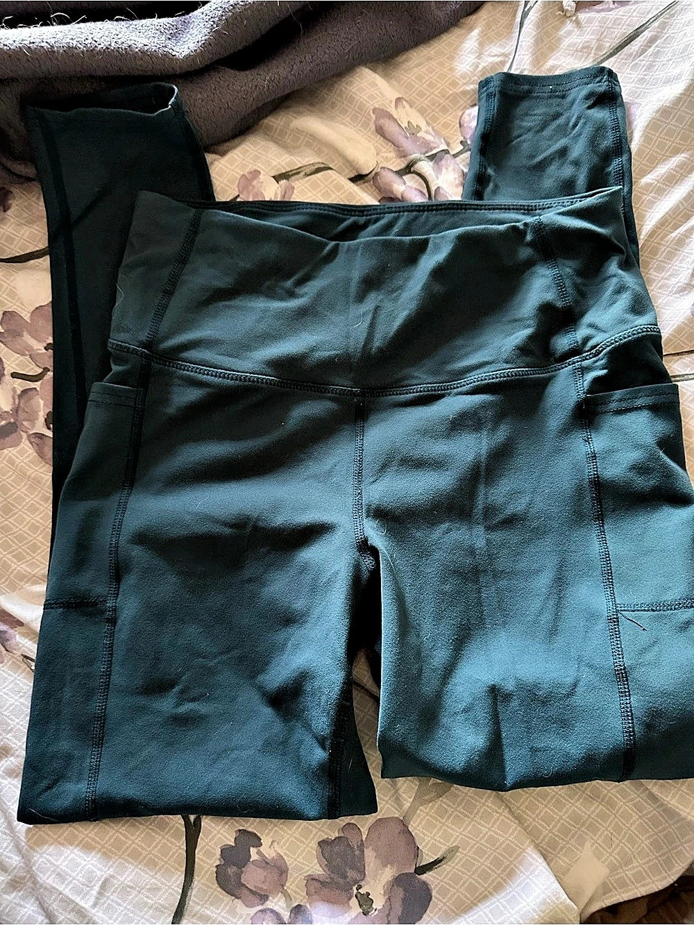 Skechers GO WALK GOFLEX High-Waisted Pocket Leggings Size Medium Teal